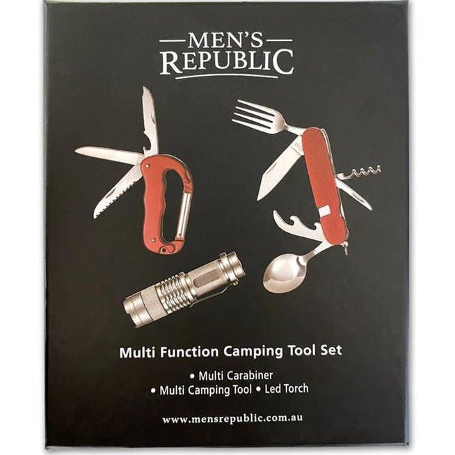 Men's Republic Multi Tool Camping Multifunction Set and Torch