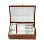 Jewellery Box Black Walnut Wood with Lift Out Tray