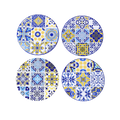 Coasters x 4 - Round Mosaic Gloss MY010