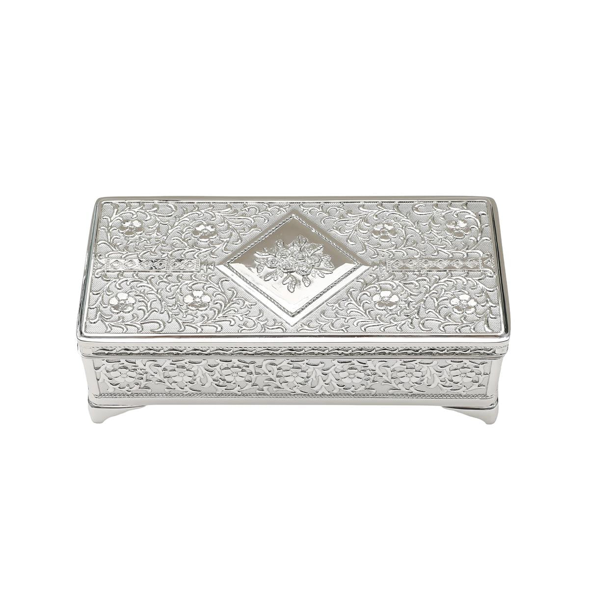 Alloy Zinc Trinket Box 12.8 x 5.8 x 4.3cm - Oct 26
