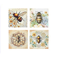 Coasters x 4 - Bee Square Matt - Oct 26