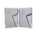 Silver Picture Frame Double 5"x 7"