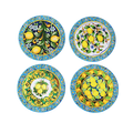 Coasters x 4 - Round Lemon Gloss