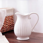 Ceramic White Jug 27cm - Oct 26