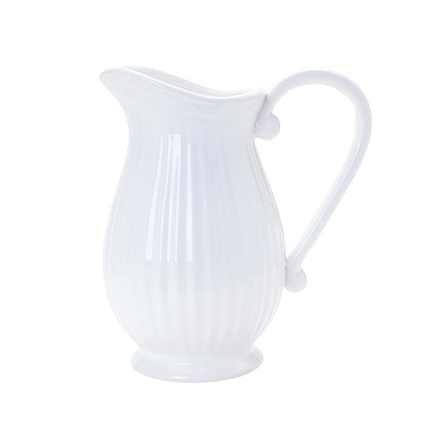 Ceramic White Jug 27cm - Oct 26