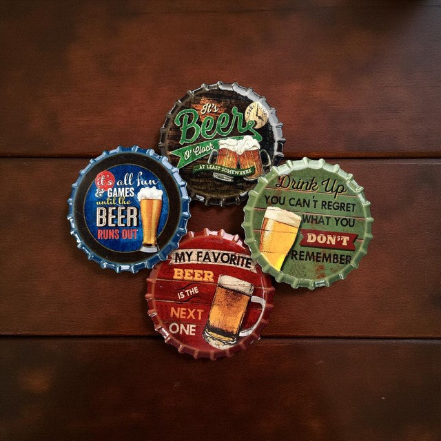Beer O Clock Coasters x4
