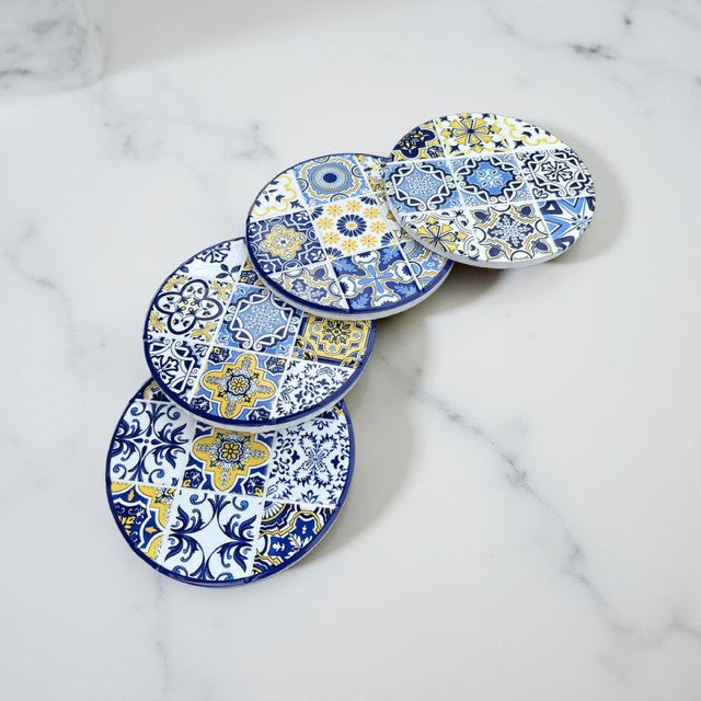 Moroccan Round Mosaic Coasters x 4