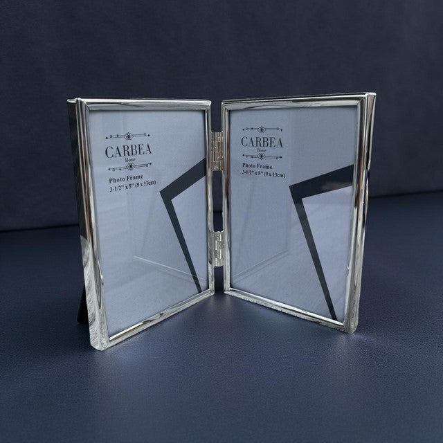 Duo Silver Picture Frame Double 3"x 5"