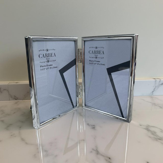 Duo Silver Picture Frame Double 3"x 5"