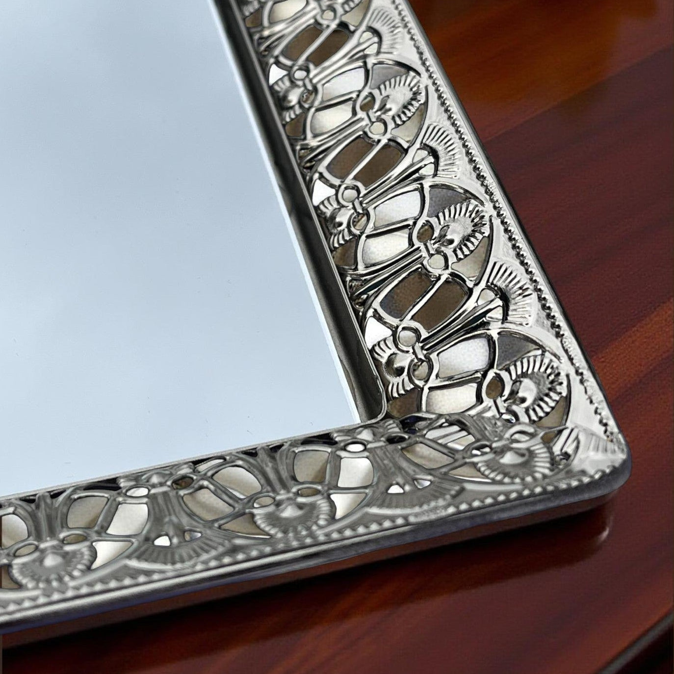 Austin Square Silver Trays - Set of 3