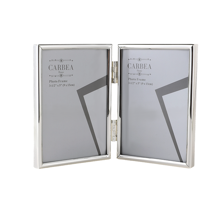 Duo Silver Picture Frame Double 3"x 5"