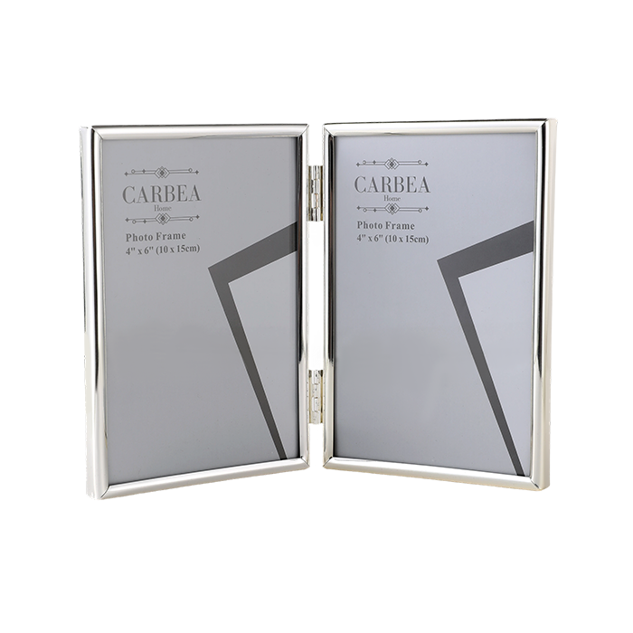 Duo Silver Picture Frame Double 4"x 6"