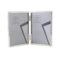 Silver Picture Frame Double 4"x 6"