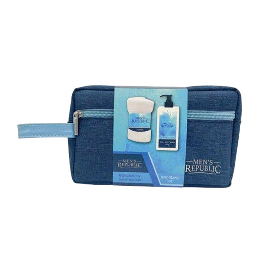 Men's Republic Grooming Kit in Toiletry Bag - 3pc Body Wash
