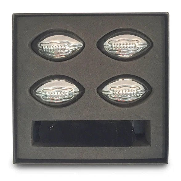 Men's Republic Ice Cube Footballs - 4 Pieces Stainless Steel - Sept